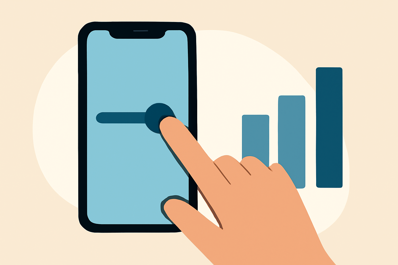 Androidのタッチパネル感度は標準機能で調整できます