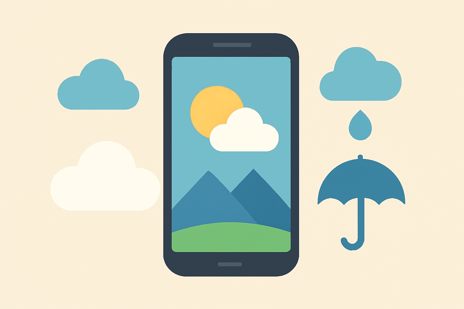 天気連動壁紙は視覚的に天気を表現するライブ壁紙アプリです