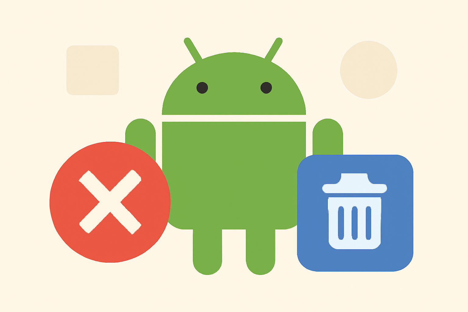 Androidアイコンが削除できない主な理由