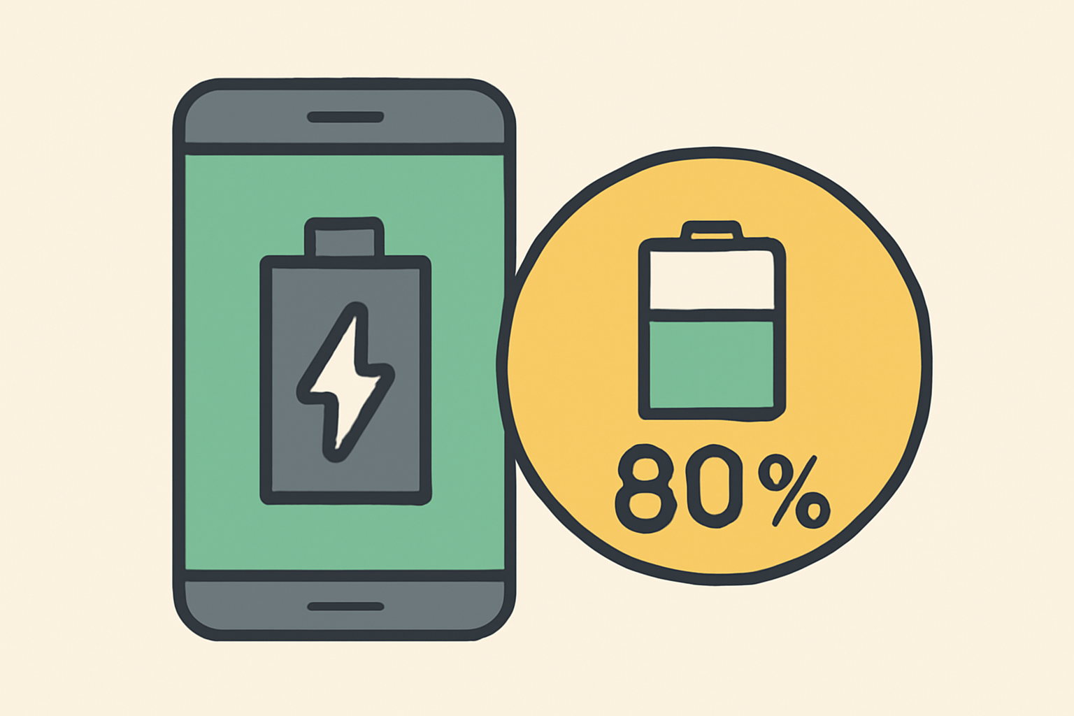 充電を80%で停止することがバッテリー寿命延長の鍵です
